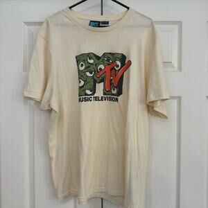 MTV Unisex Graphic Eyeballs Short Sleeve T Shirt Size 2XL